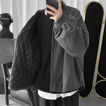 Port Wind Chic Cotton Suit Mens Winter Korean Version Bf Loose Tide Cotton Clothing Coats and Tide Cards Students Women Cotton Padded Jacket