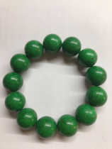 Raw turquoise hand bead bracelet turquoise green high porcelain diameter 1 8cm