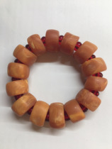Old material beeswax bead bracelet beeswax suan pan zhu bead diameter 1 9cm