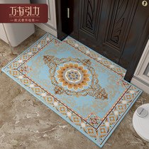 European-style household floor mat Entrance door doormat Entrance door foot mat Foyer non-slip living room bedroom carpet Door mat xc