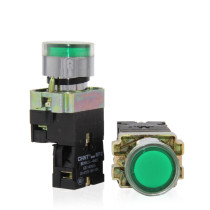 Chint metal with light button Red Green NP2-BW3361 BW3462 LED 220V 24V