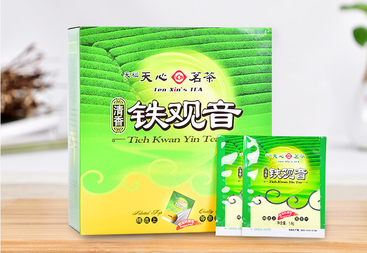 天福天心清香铁观音50包90克盒