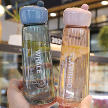 Simple hipster cup women with filter portable and summer water Cup Net Red student couple with scale hand Cup