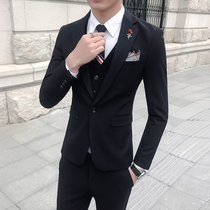 2021 new suit mens small suit slim fit suit youth Korean version of the student handsome casual jacket trend