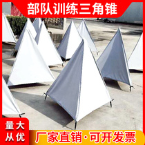 Folding triangle cone force simulation anti-tank tripod military training bunker tactical obstacle equipment