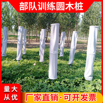 (Force training simulation round wooden pile) tactical bunker obstacle folding combined factory direct sales
