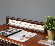 American simple literature and art style English character card door hanging painting English proverbs decorative painting inspirational famous saying card