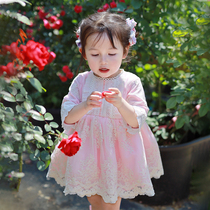 Spanish Lolita Princess skirt Girl birthday birthday dress baby pong yarn dress summer