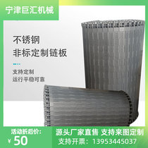 Stainless Steel Punching Chain Plate Non-Label Custom Pipeline drying Food Processing Transfer Delivery Zinc Plated Plate Chain Accessories