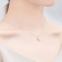 S925 sterling silver temperament star necklace female five pointed star choker simple niche designer short military love jewelry