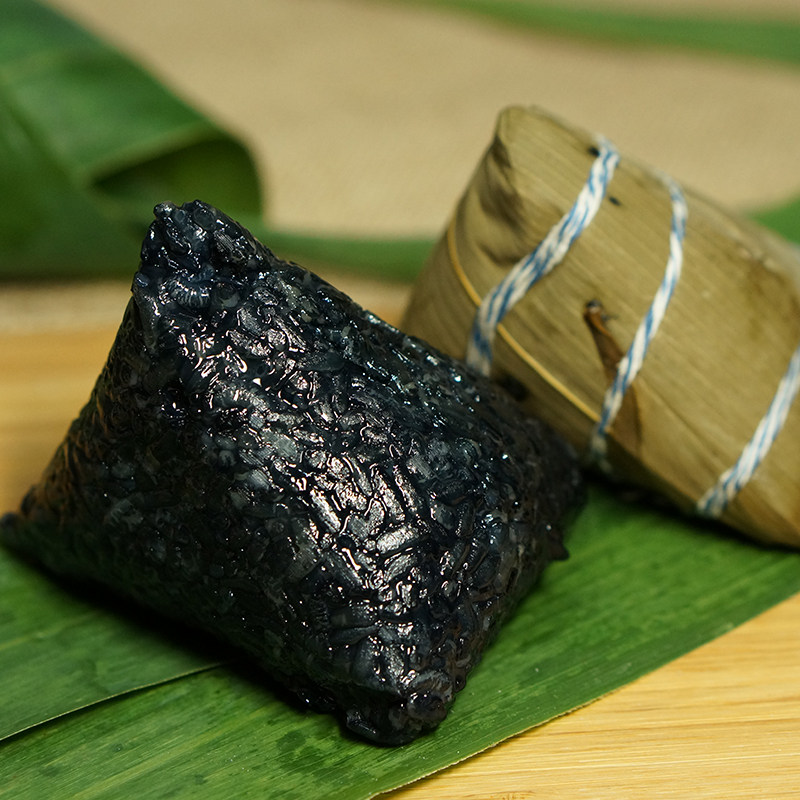 端午节粽子礼盒装真空包装新鲜粽子乌米粽120g*12只祥龙盒