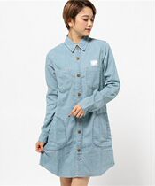 New Pint Day Single Woman Long Sleeve Sashimi Mid-Length Retro Denim Shirt Ammerga 89622 available for parent-child