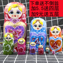 Imported Russian doll 10-layer cute doll basswood handmade children's educational toys creative ornaments