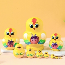 Imported Russian doll 10-layer 10-layer clearance chicken trembles with educational toy ornaments