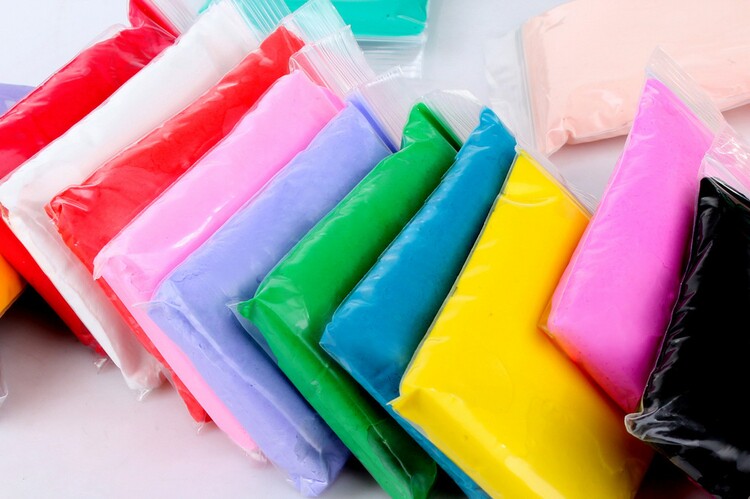 包邮超轻粘土100克12色/24色/36色套装无毒彩泥太空泥橡皮泥100g_双氙