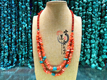 Tibetan necklace coral headdress necklace women Tibetan love