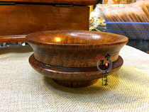 Tibetan Mongolian Middle Number Milk Tea Bowl Round Wood Bowl Wooden Bowl