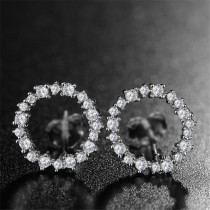 The legend of the blue sea with 925 sterling silver earrings female Korean temperament simple Joker Ji Hyun necklace