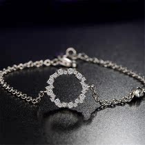 Legend of the blue sea Quan Zhixian same Circle Bracelet female 925 sterling silver Tanabata limited gift for girlfriend
