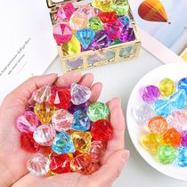 Princess gem toy diamond children girl male plastic acrylic crystal beaded diy play house treasure box