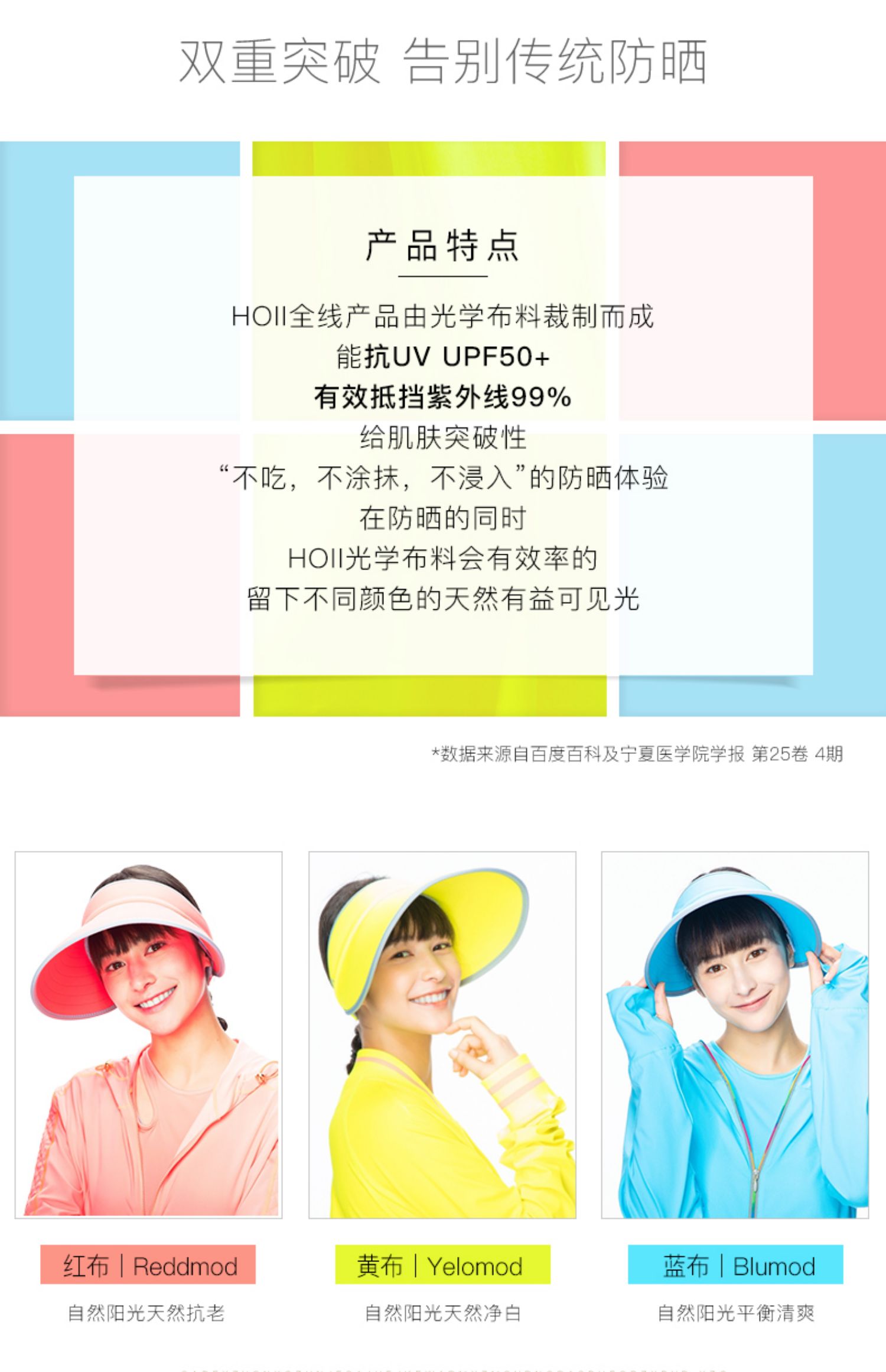 hoii郭碧婷水晶轻巧可折叠防晒帽介绍