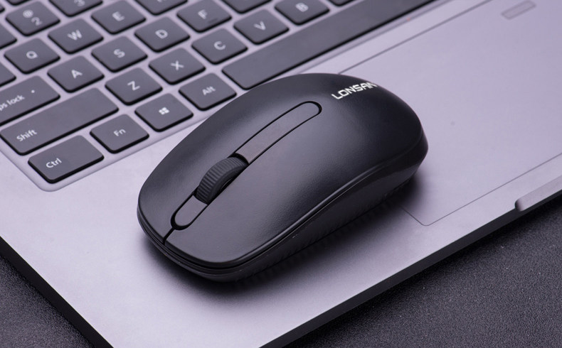 lonsan朗森r100办公无线鼠标时尚耐用笔记本24g无线办公鼠标