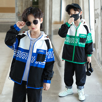 Boys spring coat 2023 new spring hat childrens clothing in the big boys clothing in spring - clothes