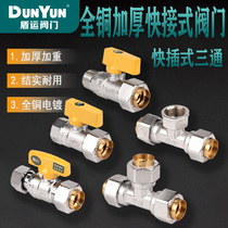 Shield gas bellows All copper thickened quick-plug nut Gas pipe conversion socket Quick connector Water heater