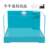 The same course bottom filter tank goldfish tank acrylic aquarium turtle ecology small and medium desktop lazy filter free water change