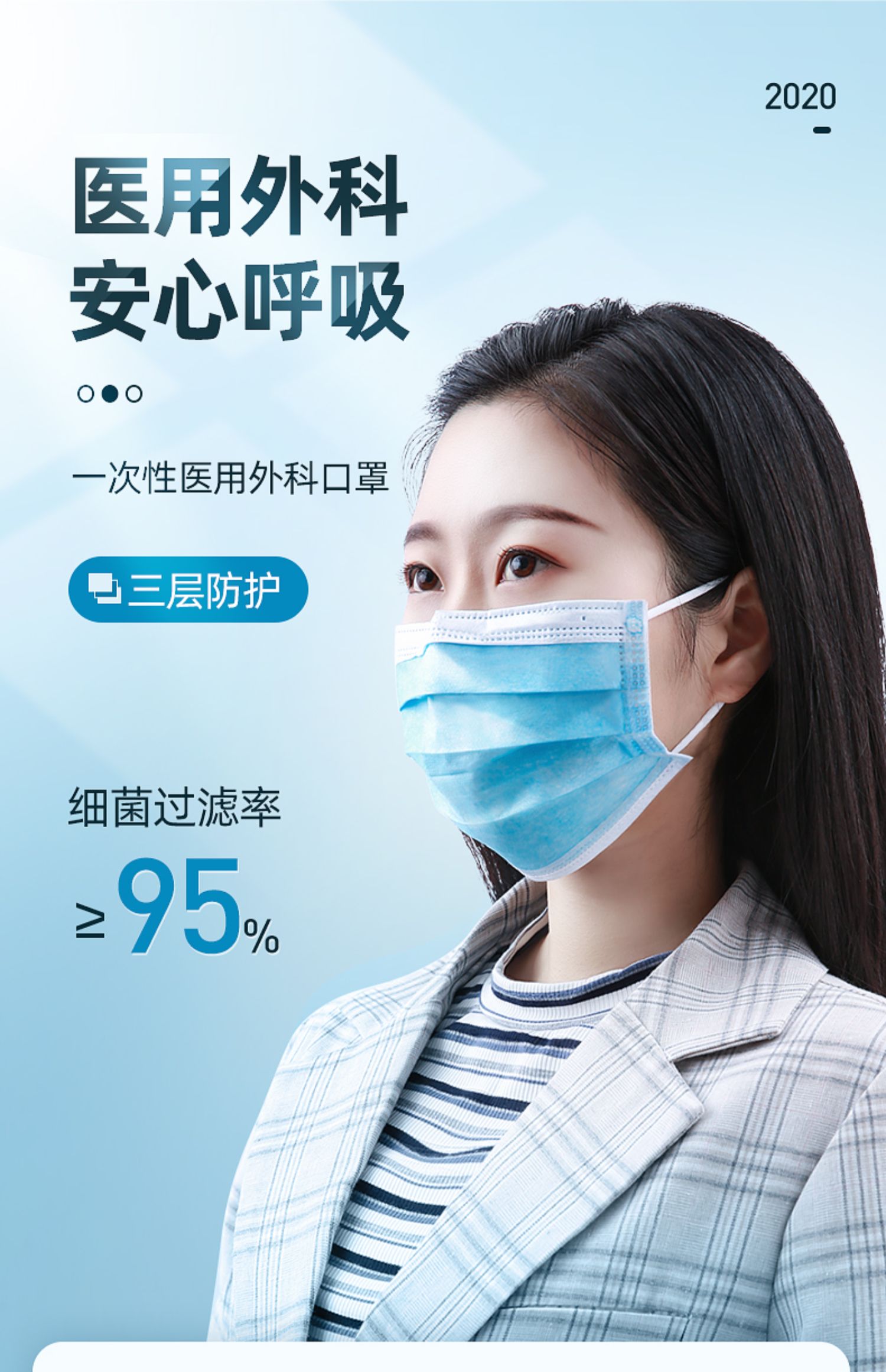 可孚一次性外科口罩医用医护囗外用介绍