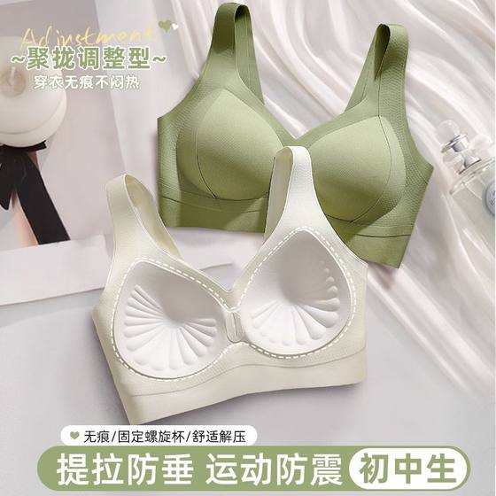 Vest-style gathering anti-sagging secondary breast fixing cup markless underwear women's non-steel belt lift Lasagne back bra
Vest-style gathering anti-sagging secondary breast fixing cup markless underwear women's non-steel belt lift Lasagne back bra