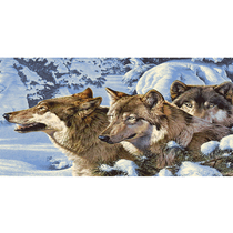 New Mongolia pure wool fine cashmere thickened living room tapestry tapestry tapestry (wolf totem) office decoration blanket