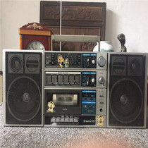 Old objects old tape recorder SANYO SANYO brand C80 AC recorder radio display props