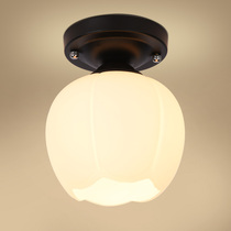 American Country ceiling lamp Nordic living room Corridor lamp Aisle Entrance Balcony Fitting room Foyer Wrought iron lamps