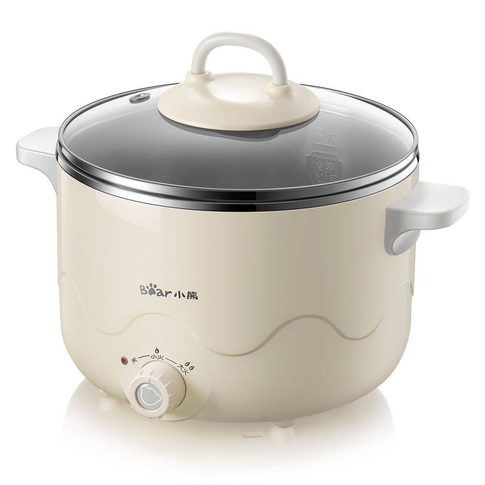 小熊电煮锅小电锅学生宿舍小型煮面锅寝室电热锅多功能家用小火锅