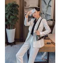 Nian En studios workplace bi ready to wear fashion goddess fan high-end white suit suit womens formal dress