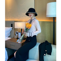 White fan suit formal suit womens business suit autumn 2020 new British wind waist thin suit skirt