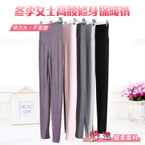 Fall and Winter Lady Warm Pants High Waist Double-layer Fall Trouser Single Cotton-Fitting Pants