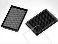 Laser confocal 384 well glass bottom cell culture plate black 384 hole fluorescent glass plate crystal