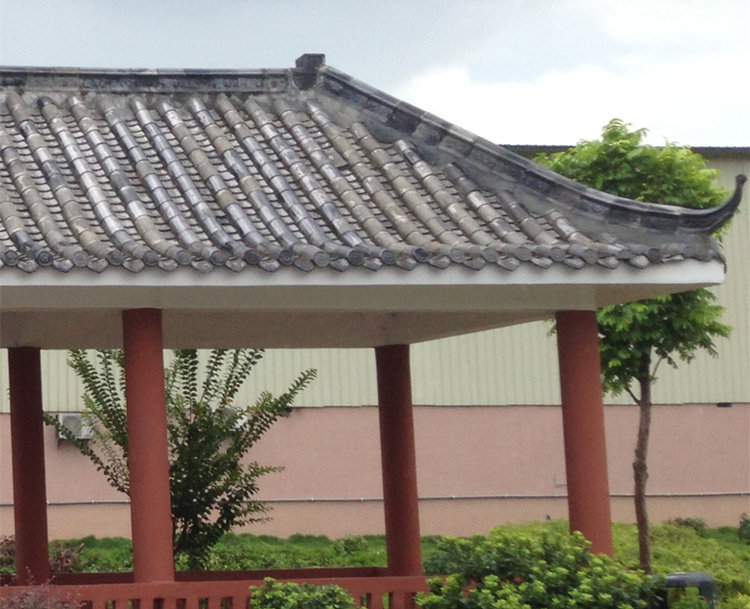 别墅屋顶瓦片围墙顶小青瓦花边缘仿古陶瓷琉璃陶土瓦屋面瓦青灰砖_双