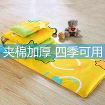 Afternoon care quilt three-piece set of primary school students Afternoon care class bedding 170*70 Futon dormitory hosting class with core