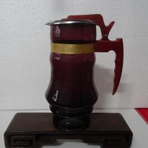 Old cold kettle cold water cup water canister 80s glass carving nostalgia collection of movie props in kind