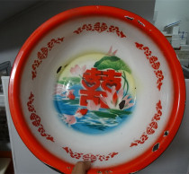 Old enamel basin last century wedding happy word goldfish Lotus harmony more nostalgic collection movie props ornaments