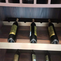 Aluminium Alloy Red Wine Bottle Wardrobe Obliquely Placed Partition Shoes Stopper Notched Laminate Metal Blocked Edge Wine Bottle With Light Carbar Gold