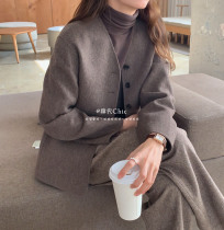 Korean Chic designer single recommended high quality wool chao soft handmade short jacket