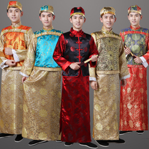 Ancient costume Qing Dynasty adult Agebele clothing Manchu men landlord young master Yuanwai annual Meeting stage performance clothing