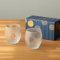 Japan imports ADERIA stoneware glass to cup shot gold fish jade Rabbit inlaid gold whisky to cup wedding gift