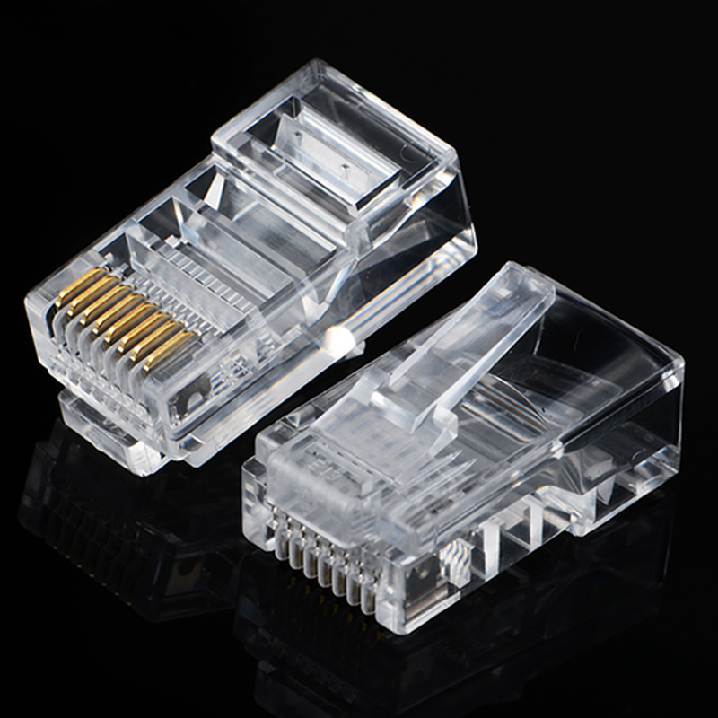 green union super five crystal head 100/50 pa rj45 network crystal head network cable connector network cable plug