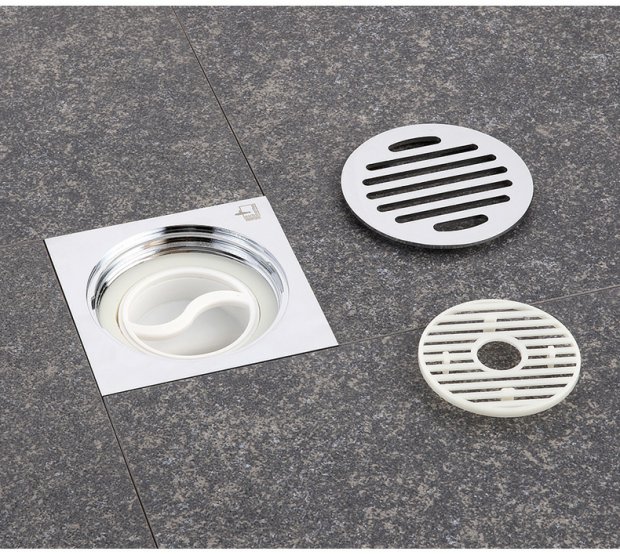 展示与对比:潜水艇同层侧排水地漏墙排地漏全铜防臭移位改造地漏通用