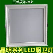 Three majestic extremely light led kitchen necropolis recessed washroom Kitchen Toilet Lamps lighting 200 * 250 * 300